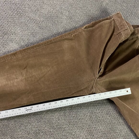 Vintage 70s Lee Corduroy Pants Men's 34 x 32 Fits 32x31 Brown USA Talon Zipper - Picture 11 of 12